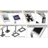 Supporto da Pavimento con Chiave di Sicurezza iPad/Tablet 9.7''-10.1''