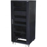 Armadio Rack 19'' 600x600 27U per Audio Video Nero
