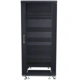 Armadio Rack 19'' 600x600 27U per Audio Video Nero