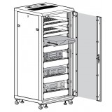 Armadio Rack 19'' 600x600 27U per Audio Video Nero