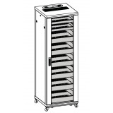 Armadio Rack 19'' 600x600 36U per Audio Video Nero