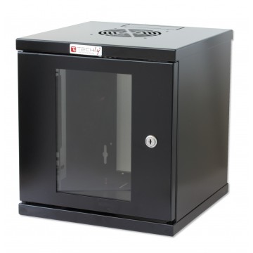 Armadio Rack 10'' a muro 6 unit&agrave; Nero