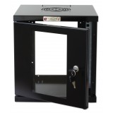  Armadio Rack 10'' a muro 6 unit&agrave; Nero