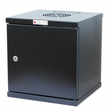 Armadio Rack 10'' a muro 6 unit&agrave; Porta Cieca Nero