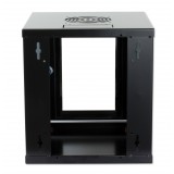  Armadio Rack 10'' a muro 6 unit&agrave; Porta Cieca Nero