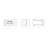 Accoppiatore Cat.6A 10GE RJ45 STP