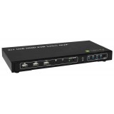 KVM switch 4x1 con USB e HDMI