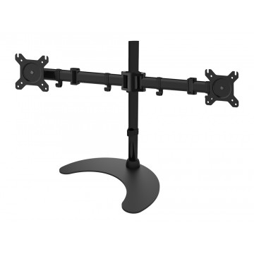 Supporto da scrivania per 2 Monitor 13-27'' con base h.400m