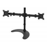 Supporto da scrivania per 2 Monitor 13-27'' con base h.400m