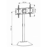 Supporto a Pavimento per TV LCD/LED/Plasma 32-70''
