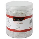 Confezione 100 Plug RJ45 UTP per Cavo Rigido Cat.5E