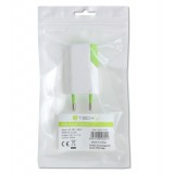 Caricatore USB 1A Compatto Spina Europea Bianco/Verde