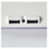 Multipresa da Tavolo 4 prese Italiane Bipasso 2 Schuko e 2 USB Bianca