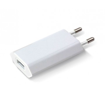 Caricatore USB 1A Compatto Spina Europea Bianco