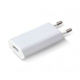 Caricatore USB 1A Compatto Spina Europea Bianco 