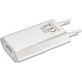 Caricatore USB 1A Compatto Spina Europea Bianco 