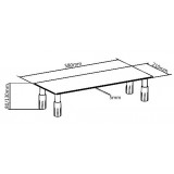 Stand da Scrivania in Vetro per Monitor/Laptop
