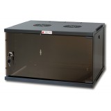 Armadio Rack 19'' a Muro 9U prof. 450 Nero Assemblato