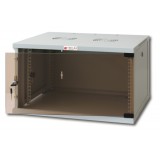 Armadio Rack 19'' a Muro 9U prof. 600 Grigio Assemblato