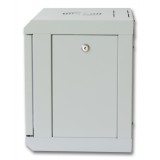 Armadio Rack 10'' a muro 6 unit&agrave; con pannelli asportabili Grigio 