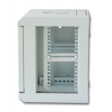 Armadio Rack 10'' a muro 6 unit&agrave; con pannelli asportabili Grigio 