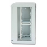 Armadio Rack 10'' a muro 9 unit&agrave; con pannelli asportabili Grigio 