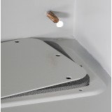 Armadio Rack 19'' a muro 13U grigio IP65 porta cieca prof. 200mm