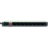 Multipresa per rack 19'' 8 posti con interruttore e spina C20