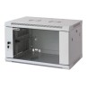 Armadio Rack 19'' a muro 6 unit&agrave; sezione unica prof. 450mm Grigio