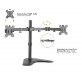 Supporto da scrivania per 2 Monitor 13-32'' con base