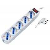 Multipresa 5 Posti Italiana Bipasso / Schuko con spina 10A