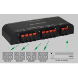 Commutatore audio per casse acustiche 4 vie con Terminali a pressione