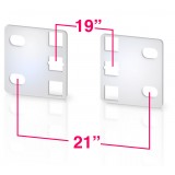 Coppia staffe riduttrici per armadi ETSI 1U