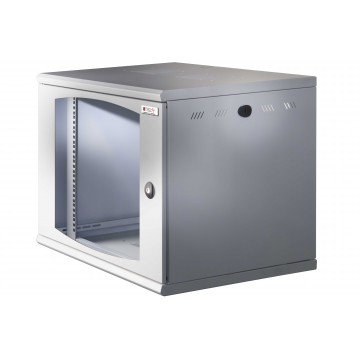 Armadio Rack 19'' a muro 16 unit&agrave; sezione unica prof. 500mm Grigio