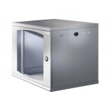 Armadio Rack 19'' a muro 10 unità sezione unica prof. 500mm Nero
