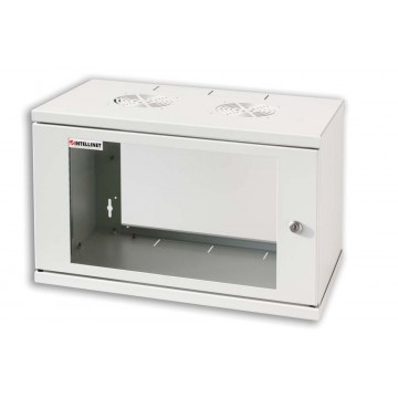 Armadio Rack 19'' a muro 6 unit&agrave; prof. 320 Grigio Assemblato