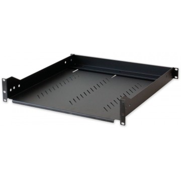 Mensola per Rack 19'' 470 mm 2U Nera 4 punti