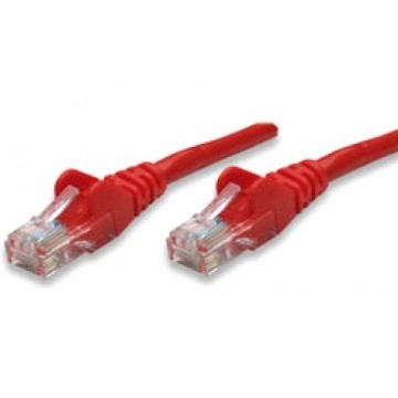 Cavo di rete Patch in Rame Cat. 5e Rosso UTP 1 mt