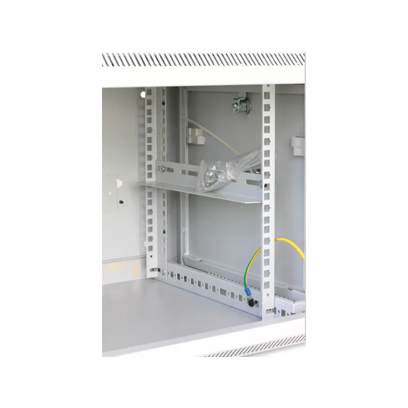 Armadio Rack 19'' a muro 9 unit&agrave; sezione unica prof. 600mm Grigio