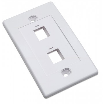 Placca porta frutti 2 posti mod. 503 Bianco