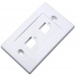 Placca porta frutti 2 posti mod. 503 Bianco