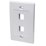 Placca porta frutti 2 posti mod. 503 Bianco