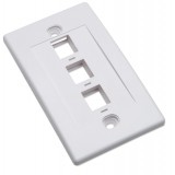 Placca porta frutti 3 posti mod. 503 Bianco