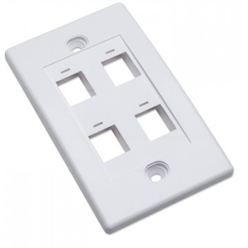 Placca porta frutti 4 posti mod. 503 Bianco