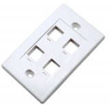 Placca porta frutti 4 posti mod. 503 Bianco
