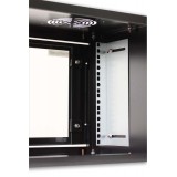 Armadio Rack 19'' a muro 10 unit&agrave; prof. 400 Nero Assemblato