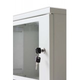 Armadio Rack 19'' a muro 10 unit&agrave; prof. 400 Grigio Assemblato