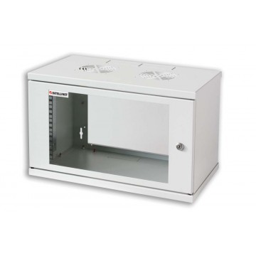 Armadio Rack 19'' a muro 16 unit&agrave; prof. 400 Grigio Assemblato