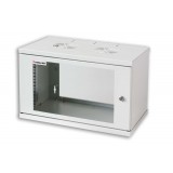 Armadio Rack 19'' a muro 16 unità prof. 400 Grigio Assemblato