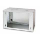 Armadio Rack 19'' a muro 16 unit&agrave; prof. 400 Grigio Assemblato